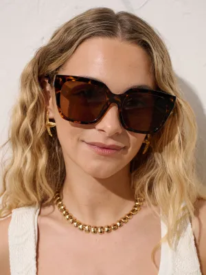 Maree Square Everyday Sunglasses in Tort