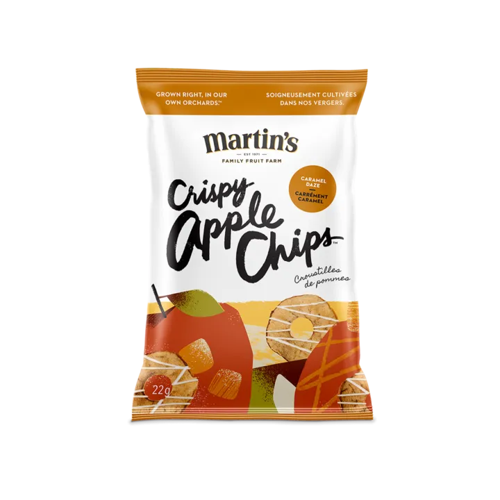 Martin's Crispy Apple Chips Caramel Daze/Dream 35x22g