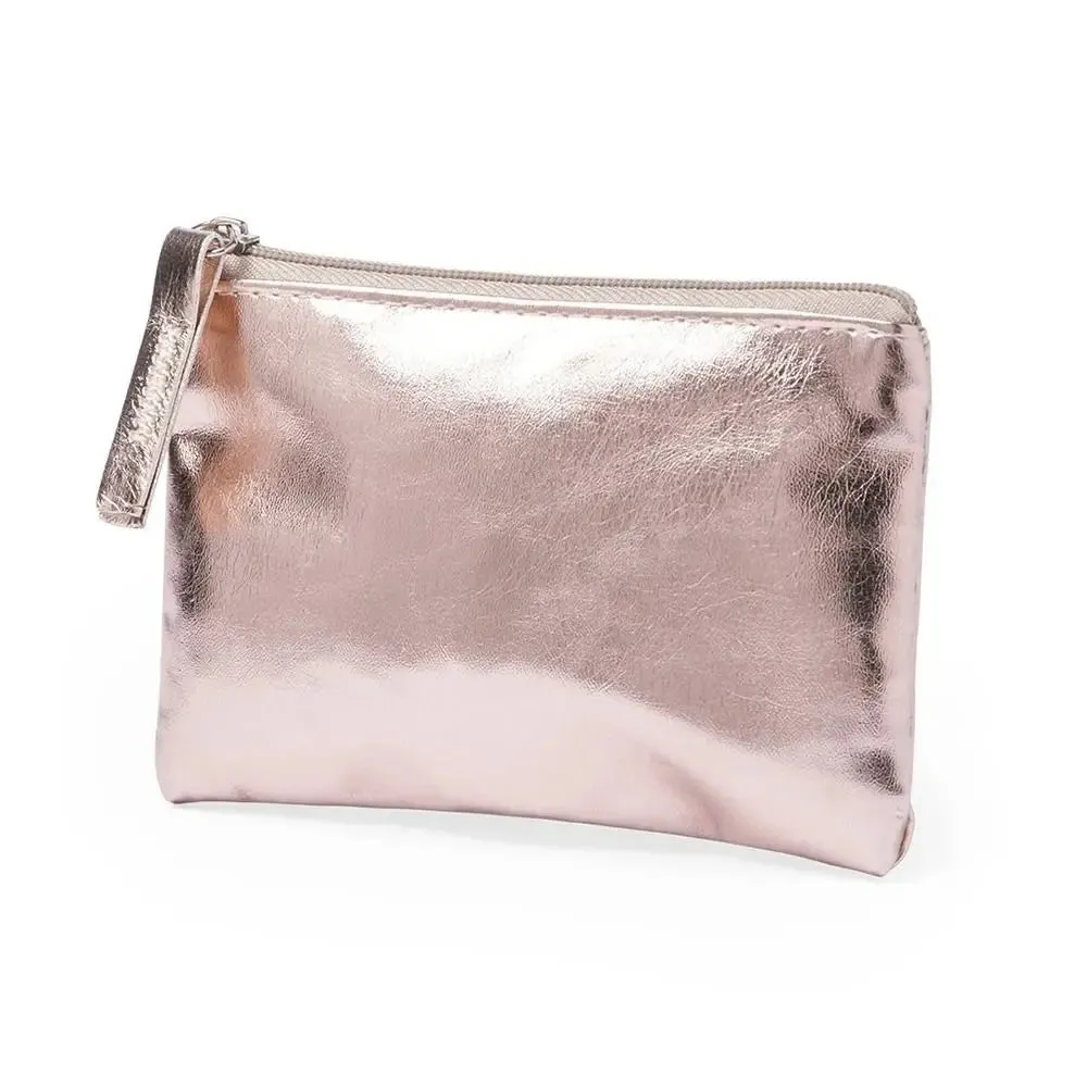 Mini Bright PU Leather Wallet Coin Purse Key Bag Key Holder Pocket Storage Bag Zipper Waterproof Portable Thin Coin Pouch