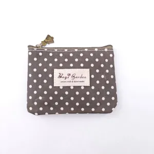 Monedero Waterproof Lunares Marrón Bags Garden