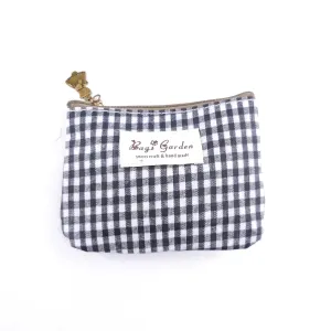 Monedero Waterproof Vichy Negro Bags Garden