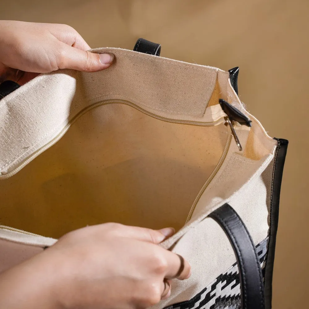 Nahua Canvas Magazine Tote Bag Set Of 2