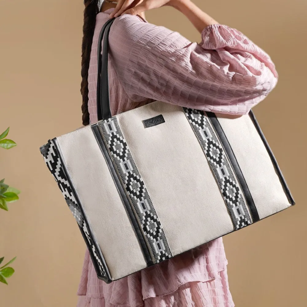 Nahua Canvas Magazine Tote Bag Set Of 2