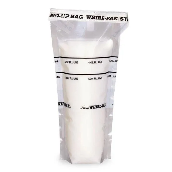 Nasco B01364 Whirl-Pak® Stand-Up Bags - 4 oz. (118 ml) - Box of 500