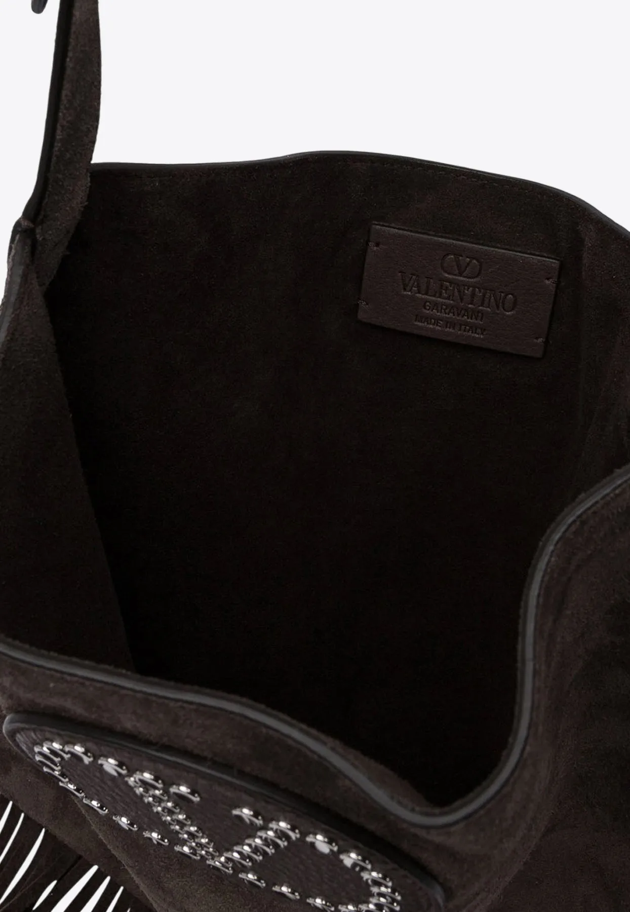 Nellcote Leather Fringed Crossbody Bag