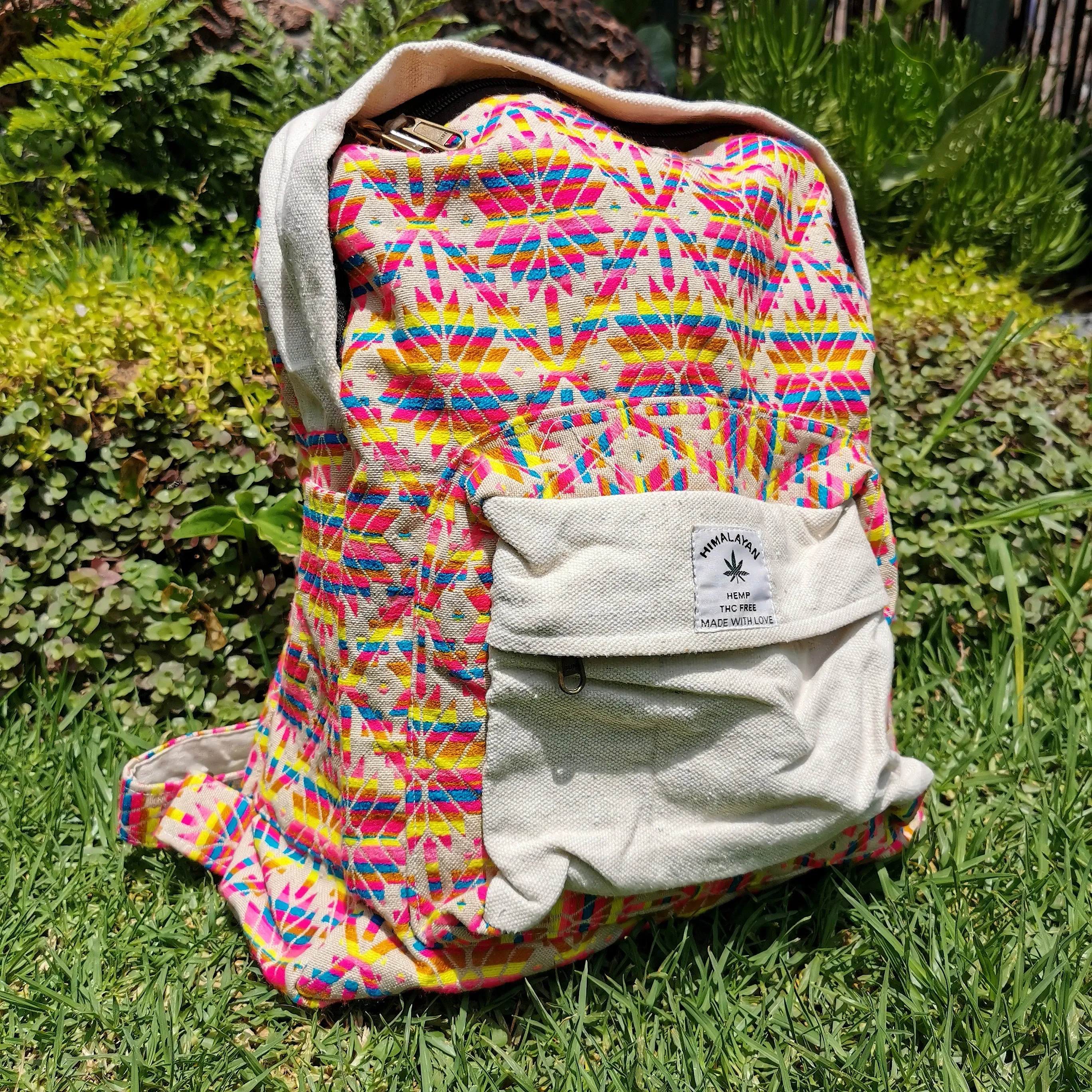 Neon Hemp Backpack