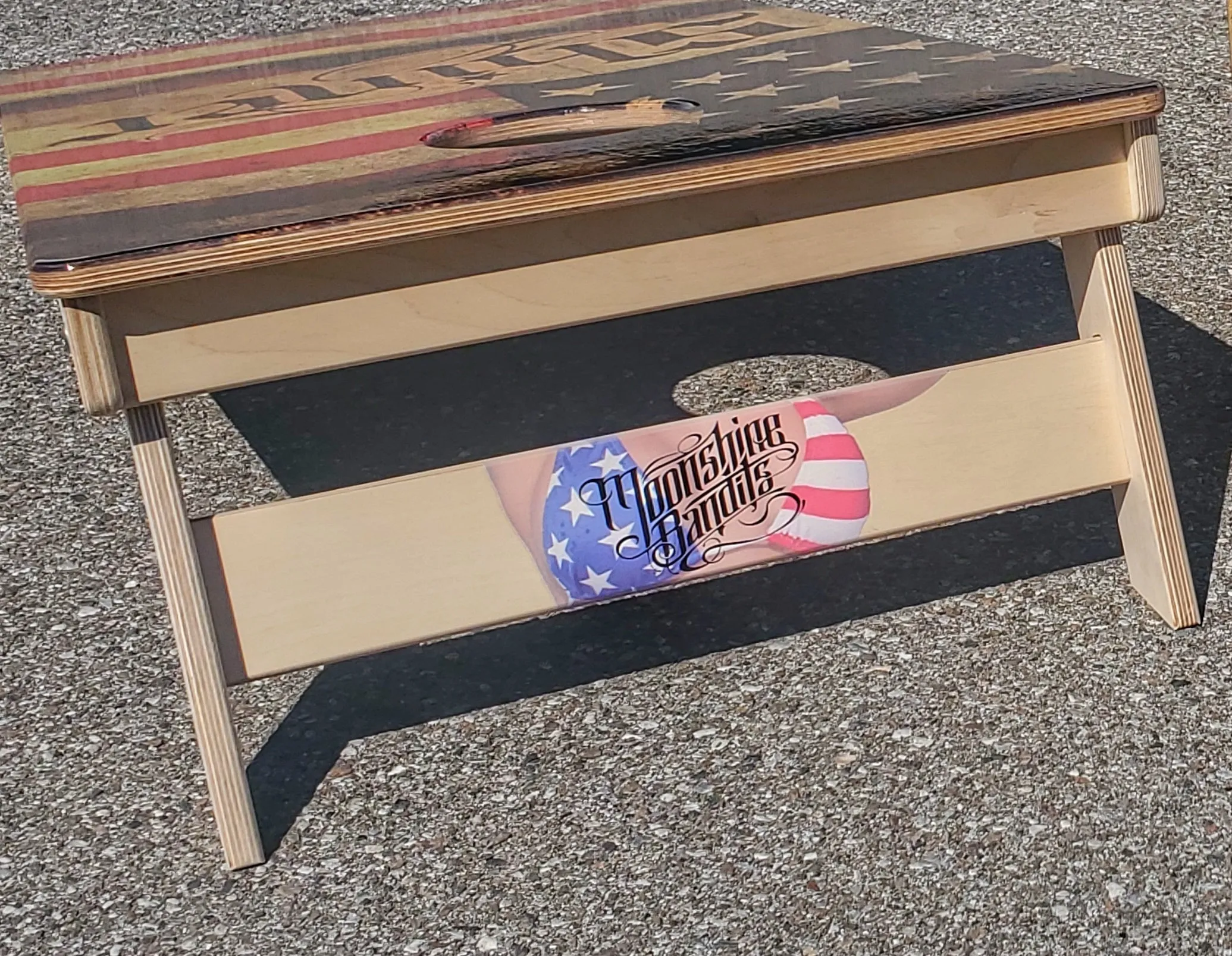 Officially Licensed "Moonshine Bandits" Direct Print Cornhole Boards