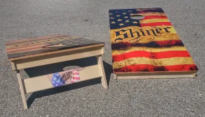 Officially Licensed "Moonshine Bandits" Direct Print Cornhole Boards