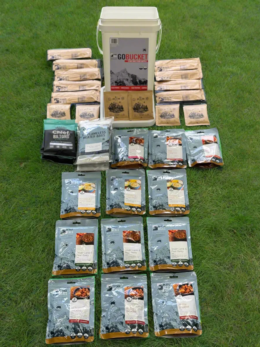 ONTRACK GoBucket – 3-Day Emergency Food Supply Kit Gourmet Rations. Zero Compromise. Always Ready.