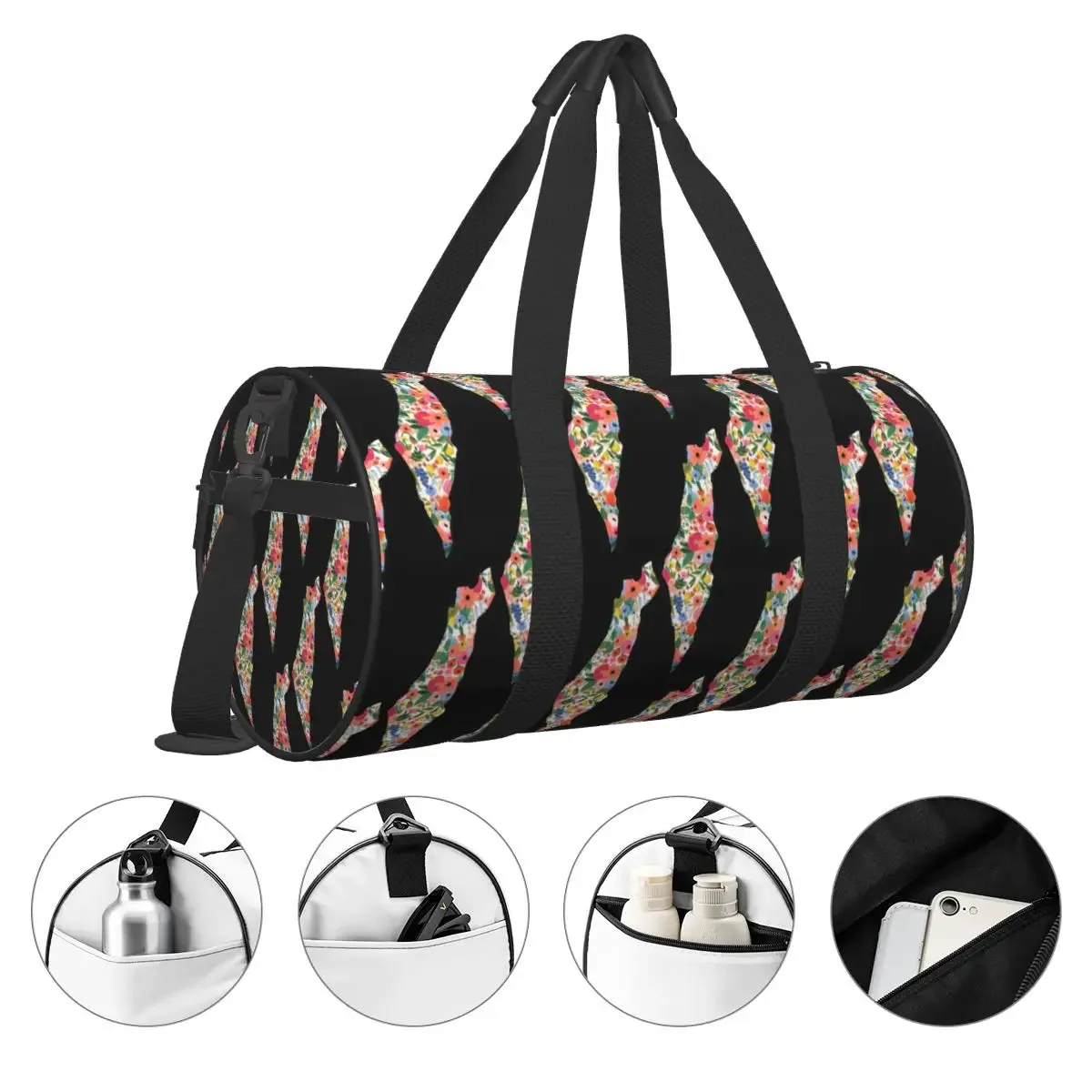 Palestine Map Sport Bags Palestine Flag Gym Accessories Gym Bag Waterproof Men Women Handbag Travel Training Graphic Fitness Bag