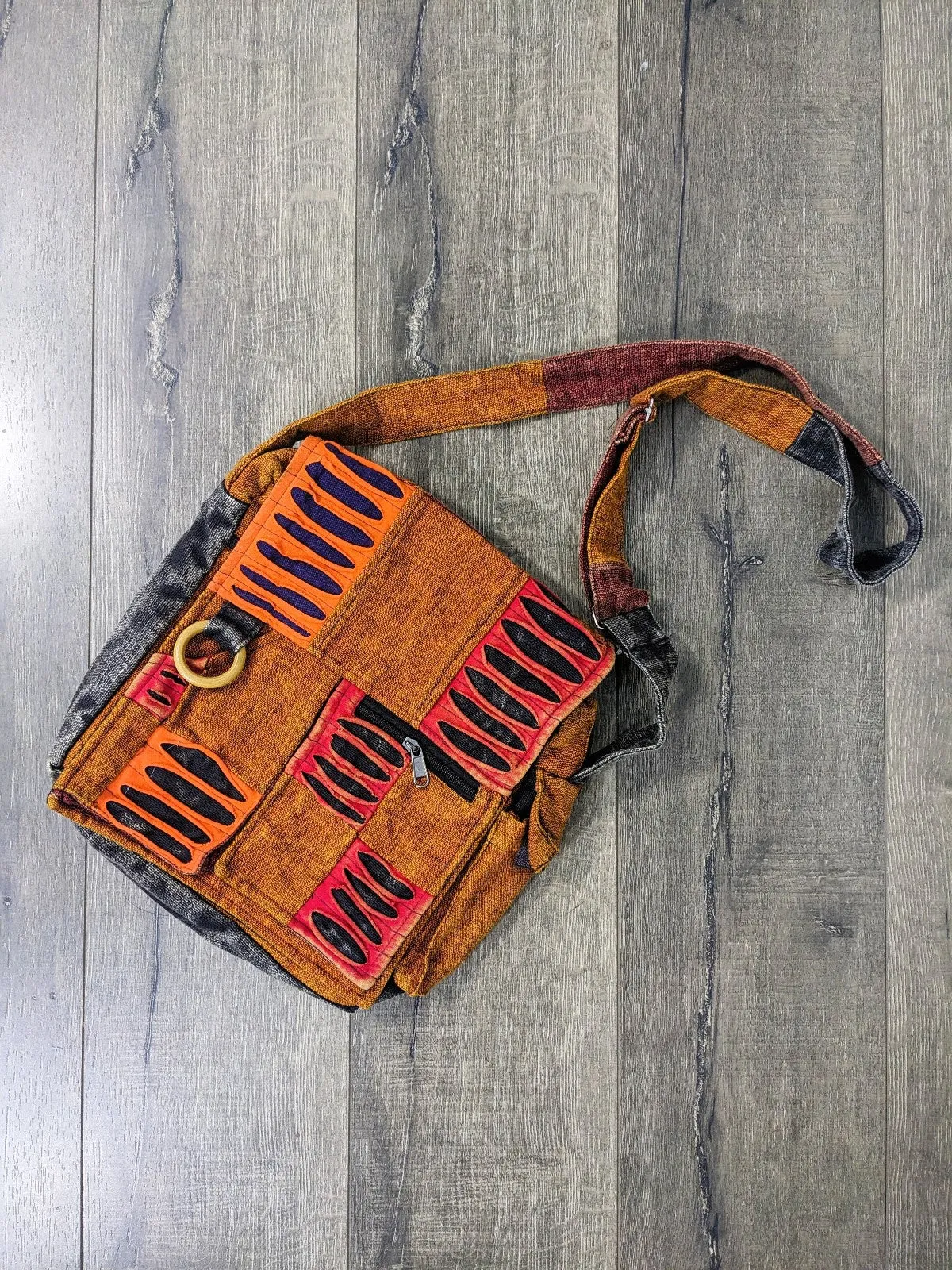 Patch & Slash Flap Bag