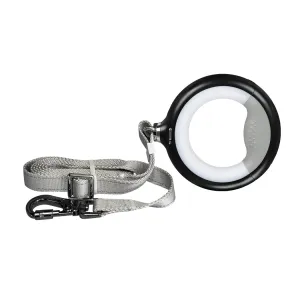 PaWz LED Dog Leash Lead Walking Rope Black