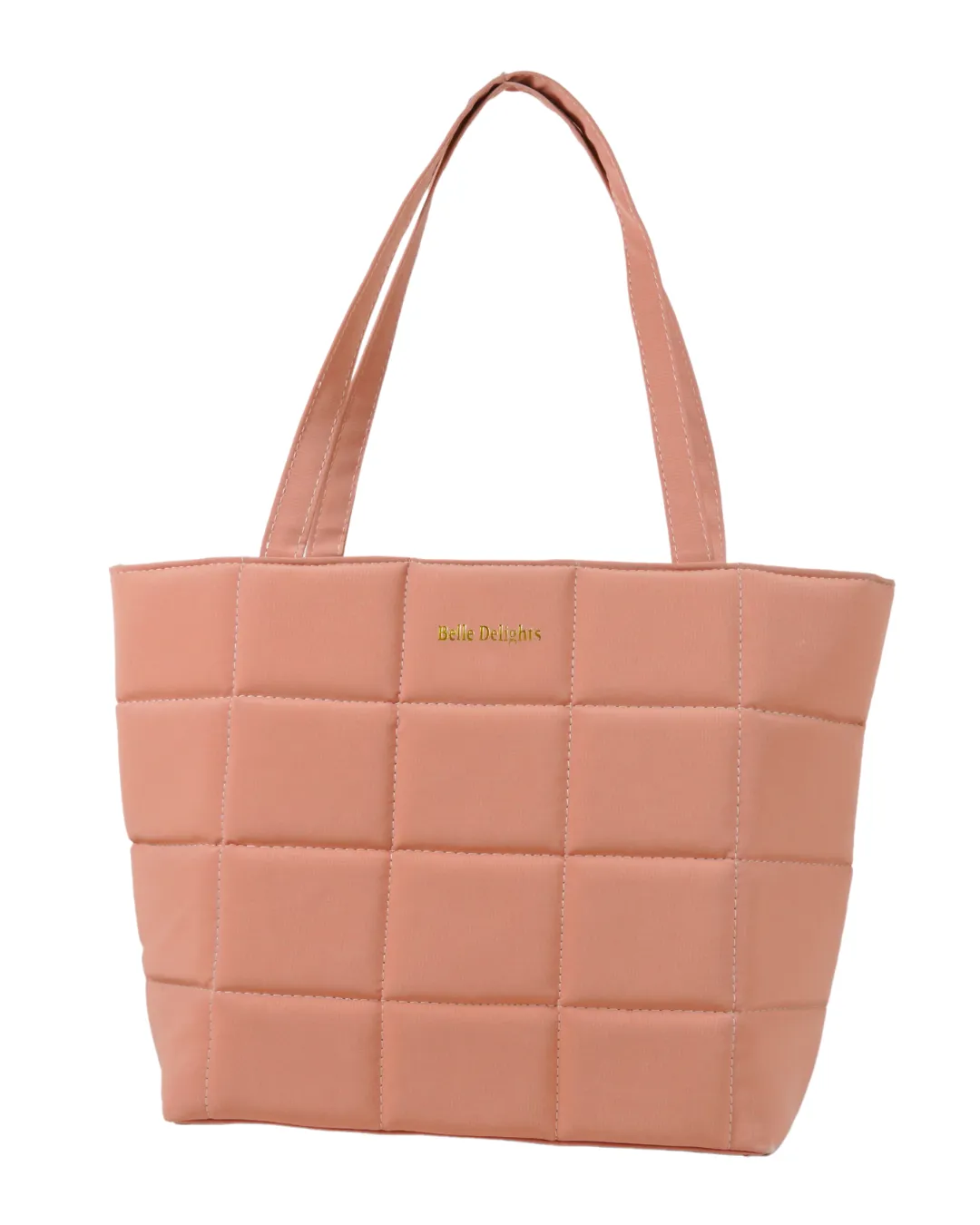Peach Pink Belle Luxe Tote Bag