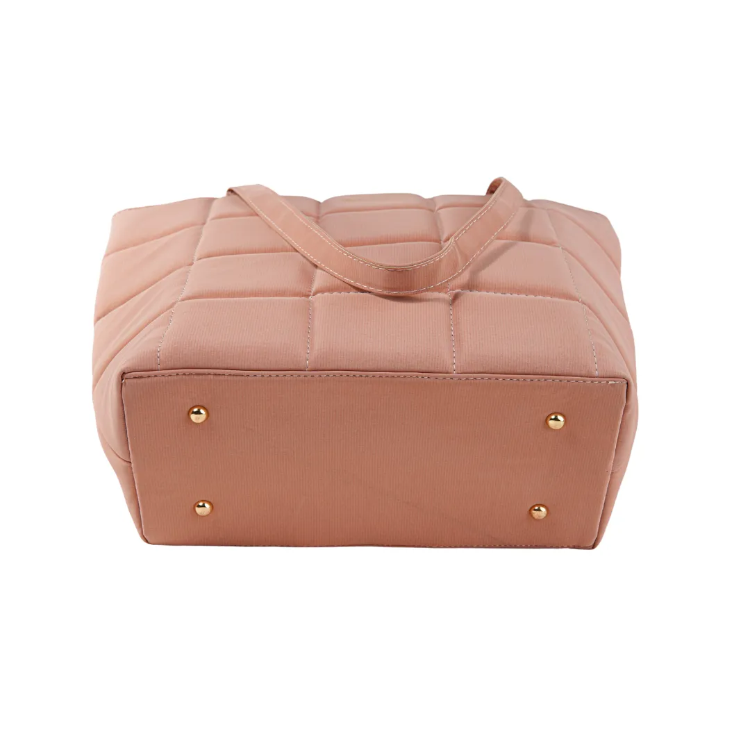 Peach Pink Belle Luxe Tote Bag