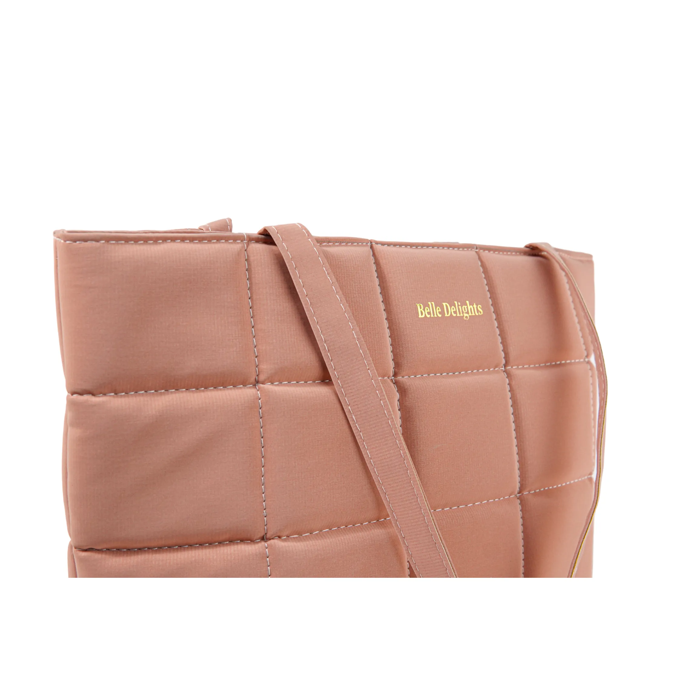 Peach Pink Belle Luxe Tote Bag