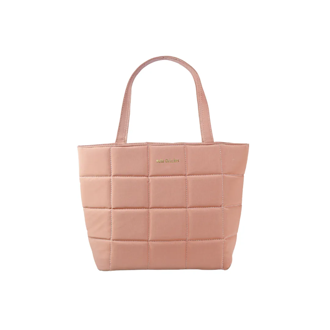 Peach Pink Belle Luxe Tote Bag