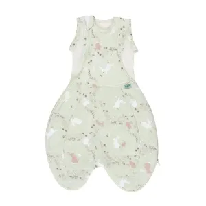 Purflo Swaddle To Sleep Bag 2.5 TOG 0-4 Month Lightweight - Storybook Sage (2 Pack)