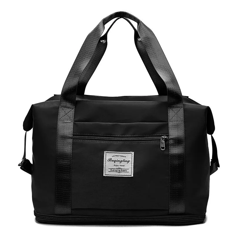 Realaiot Fashion Large Travel Cabin Tote Bag Handbag Nylon Waterproof Shoulder Women Weekend Gym Female