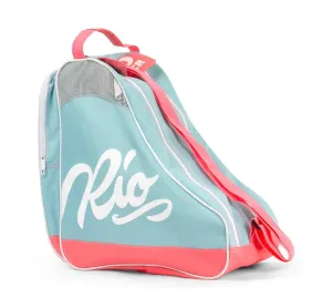 Rio Roller Script Quad Roller Skate Bag - Teal / Coral