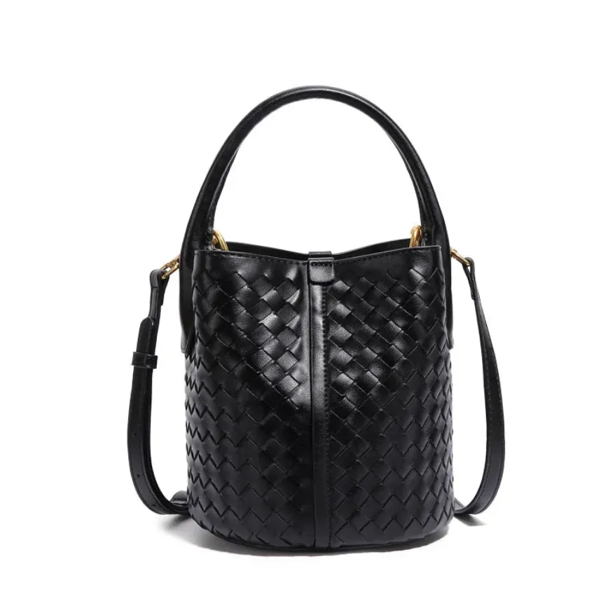 Sabine Woven Texture Bucket Totes