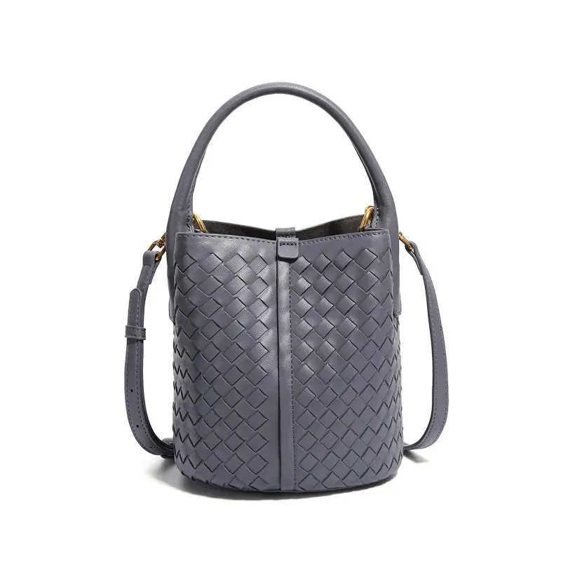 Sabine Woven Texture Bucket Totes