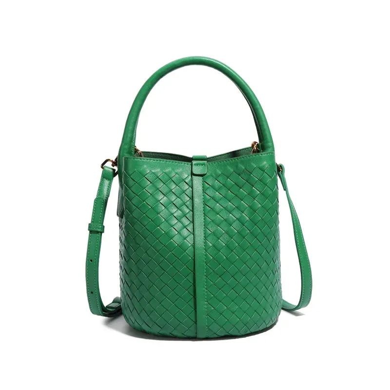 Sabine Woven Texture Bucket Totes
