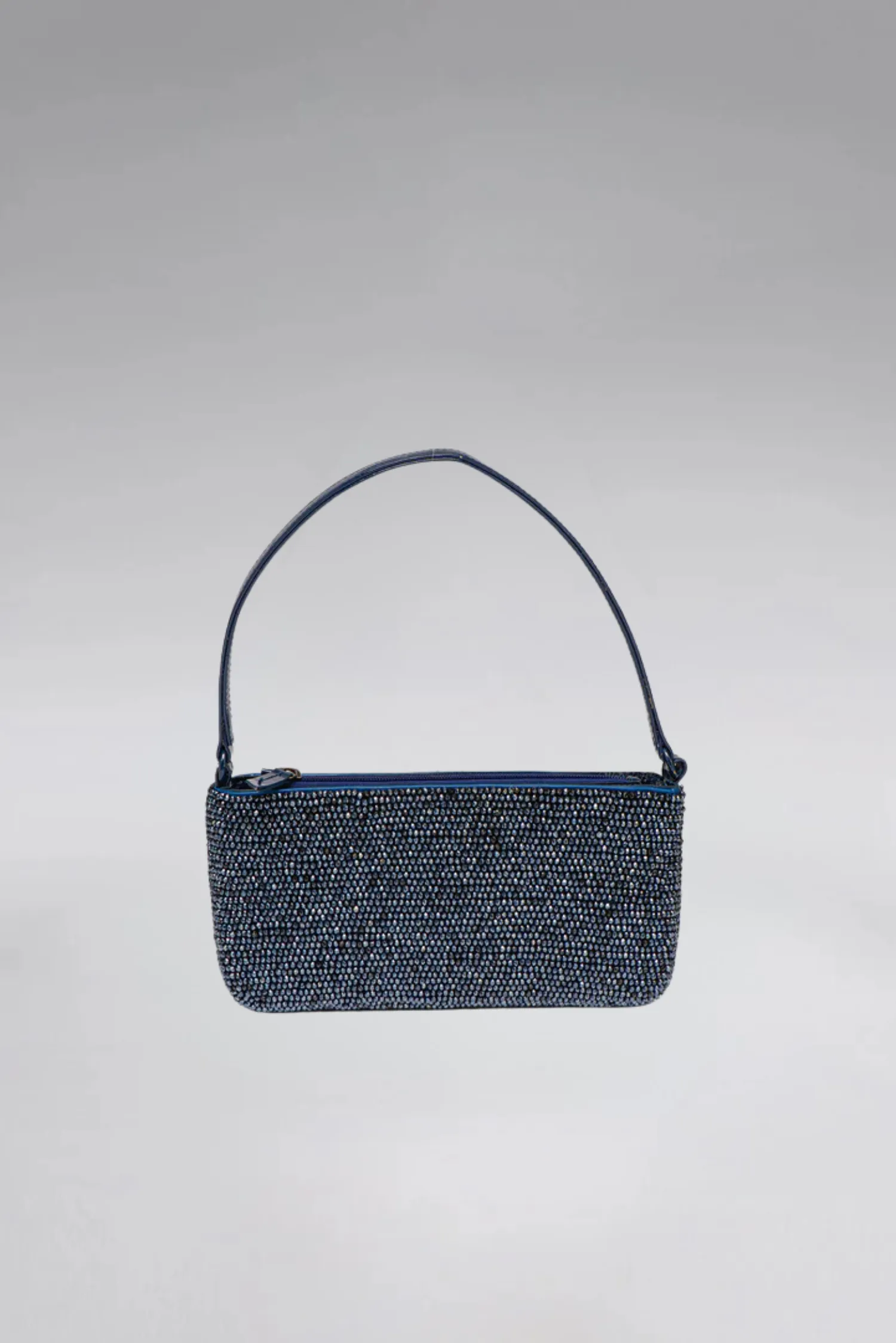 Small Crystal Patent Slim Shoulder Bag