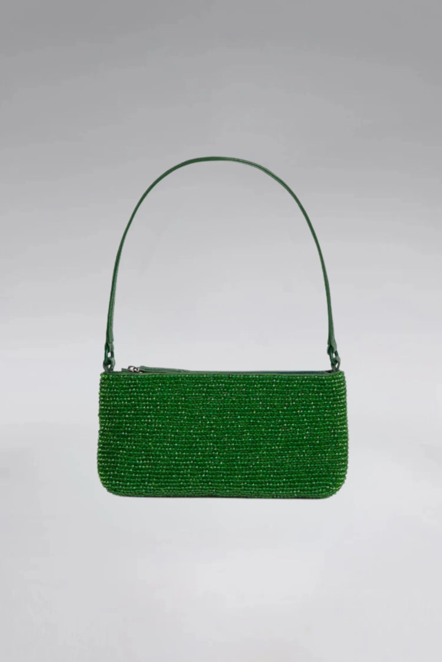 Small Crystal Patent Slim Shoulder Bag