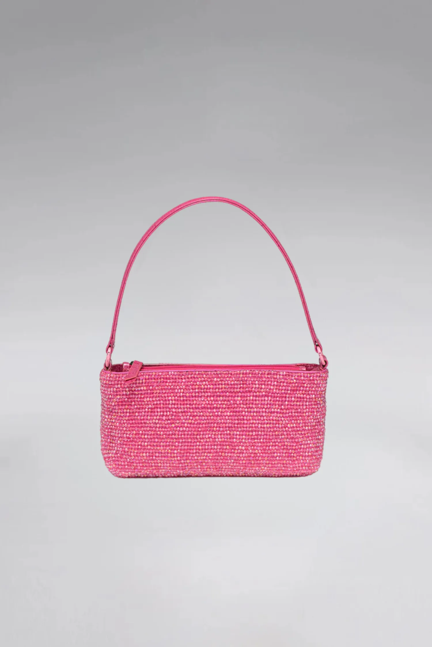 Small Crystal Patent Slim Shoulder Bag