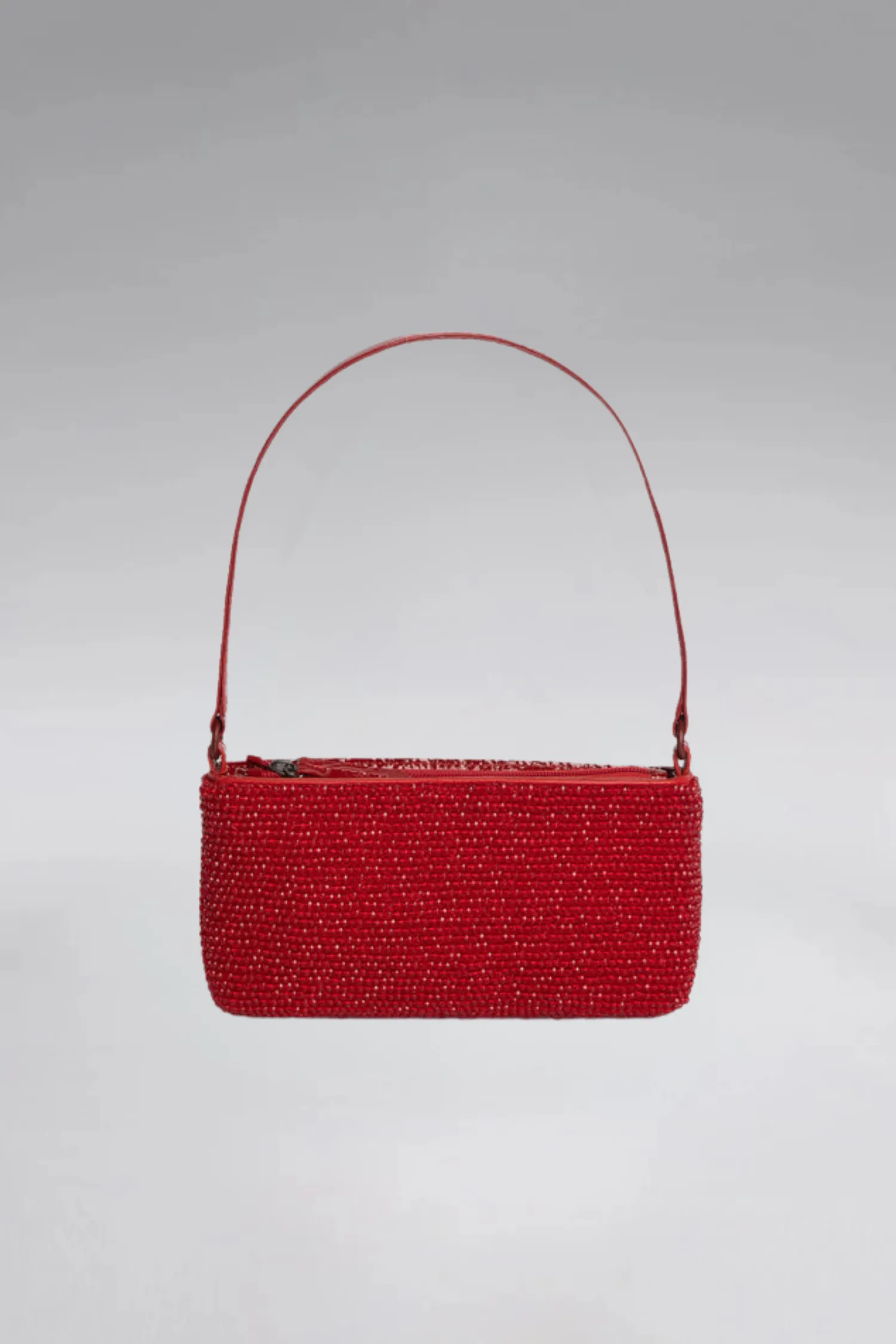 Small Crystal Patent Slim Shoulder Bag