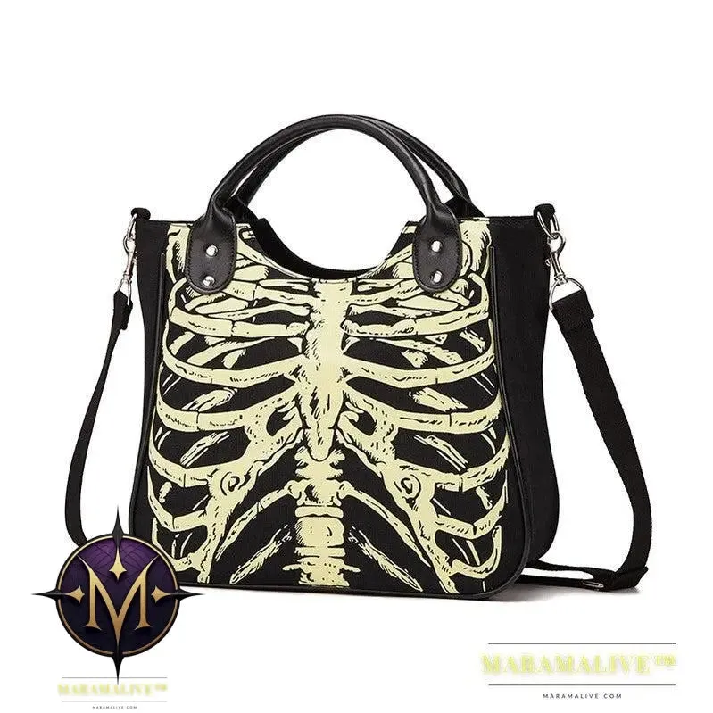 Studded canvas shoulder messenger bag