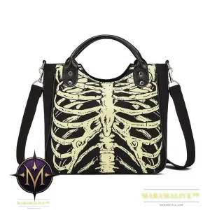 Studded canvas shoulder messenger bag