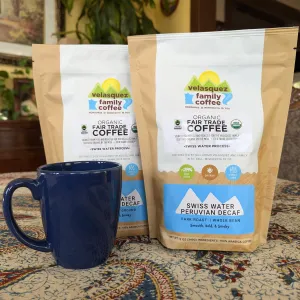 Swiss Water Peruvian Decaffeinated Coffee (dark roast) | Lithe, Bright, Dark Decaf