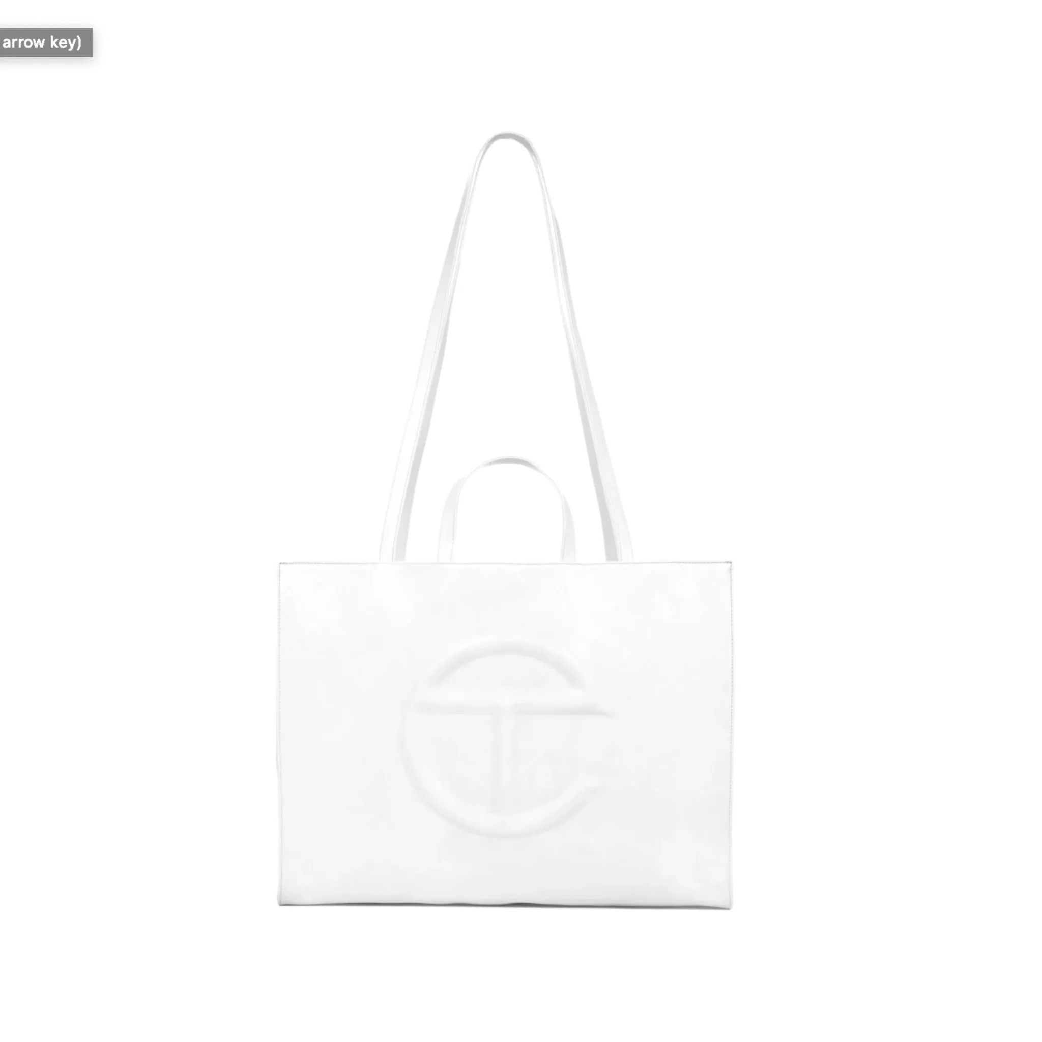 Telfar Large White Shopping Bag