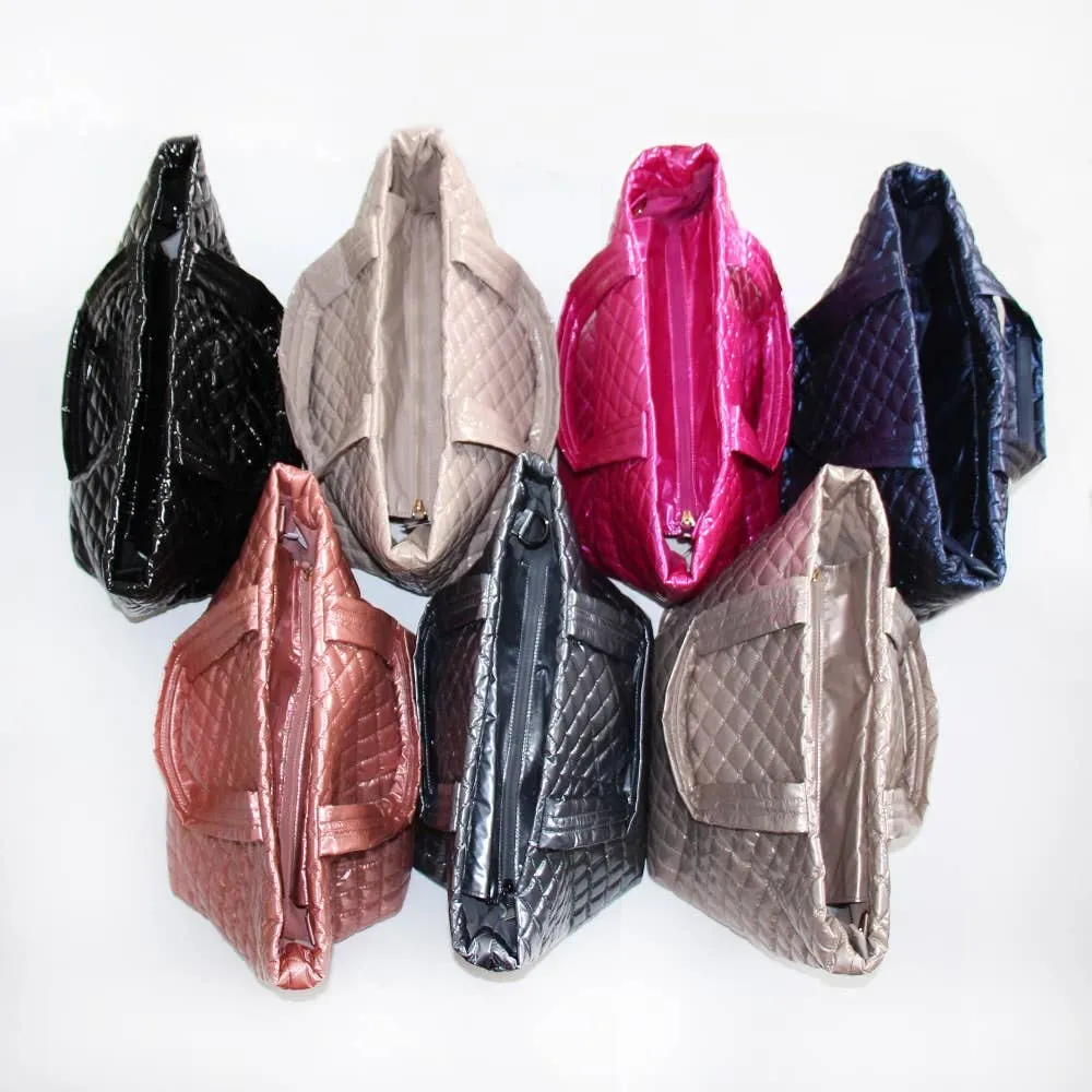 The Debra Diamond Tote Champagne