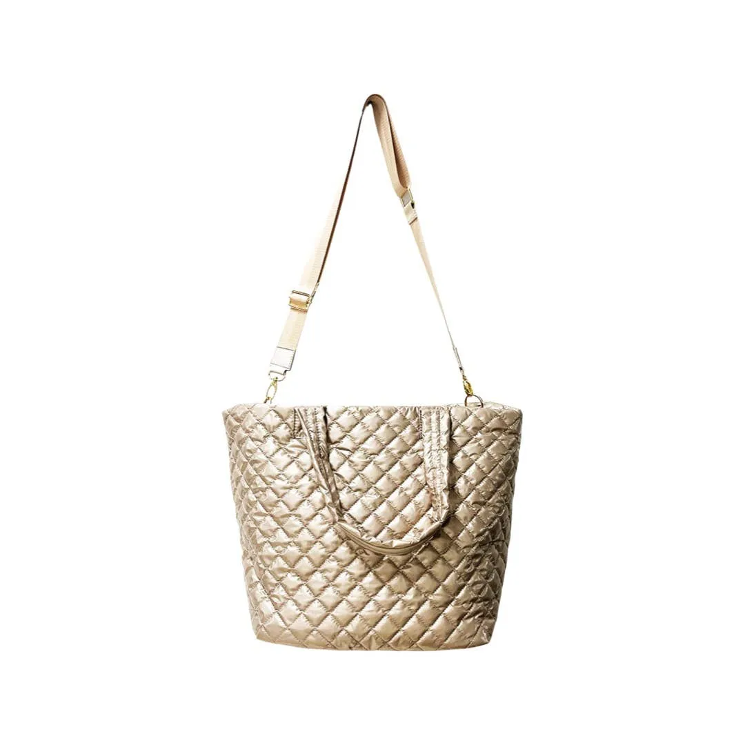 The Debra Diamond Tote Champagne