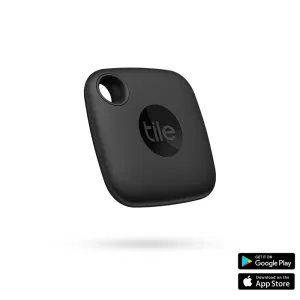 Tile Mate Bluetooth Tracker For Keys - Black, 1 Pack (2022)