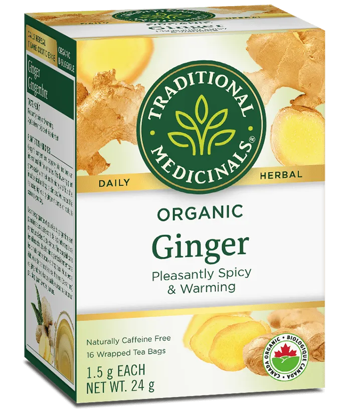 Traditional Medicinals Organic Ginger Tea (16 Tea Bags)
