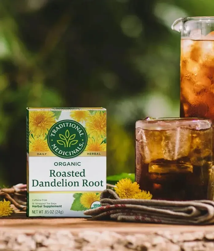 Traditional Medicinals Organic Roasted Dandelion Root 16 Tea Bags
