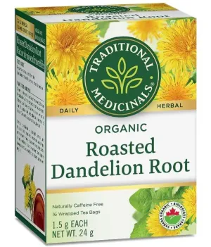 Traditional Medicinals Organic Roasted Dandelion Root 16 Tea Bags