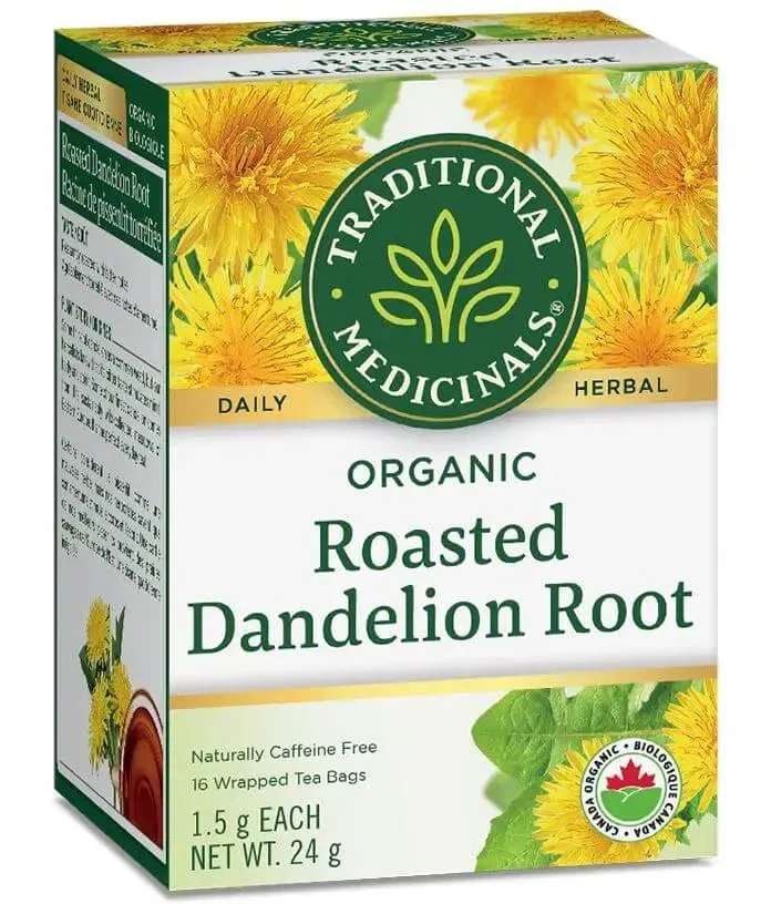Traditional Medicinals Organic Roasted Dandelion Root 16 Tea Bags