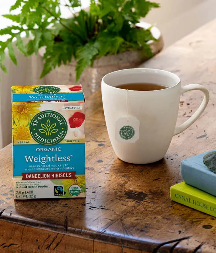 Traditional Medicinals - Organic Weightless® Dandelion Hibiscus Tea, 16 Bags