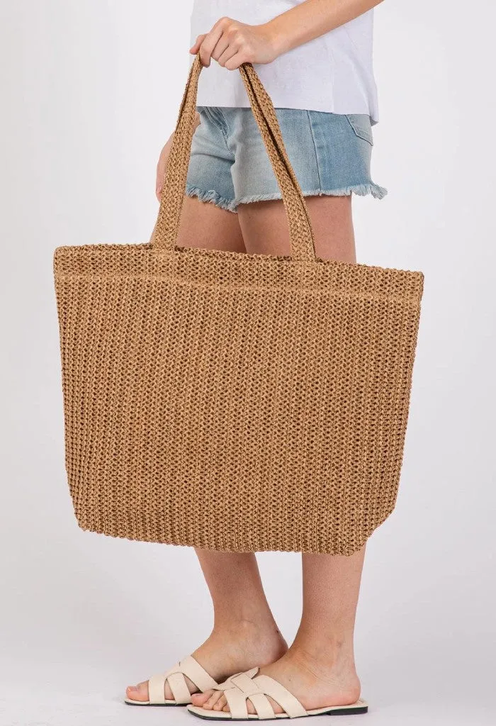 Tulum Beach Tote-Tan