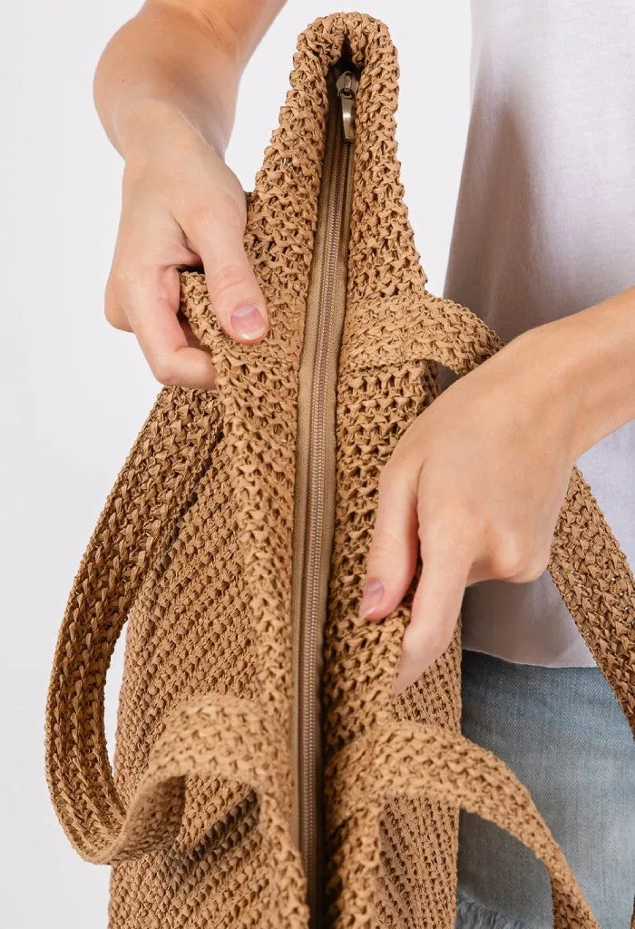 Tulum Beach Tote-Tan
