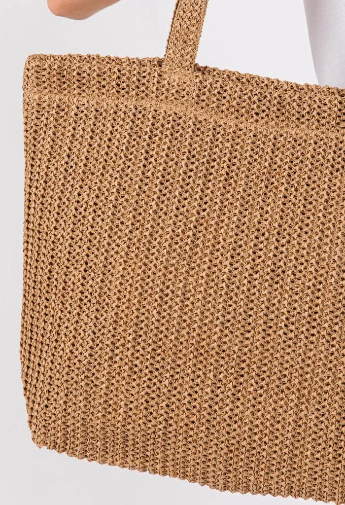 Tulum Beach Tote-Tan