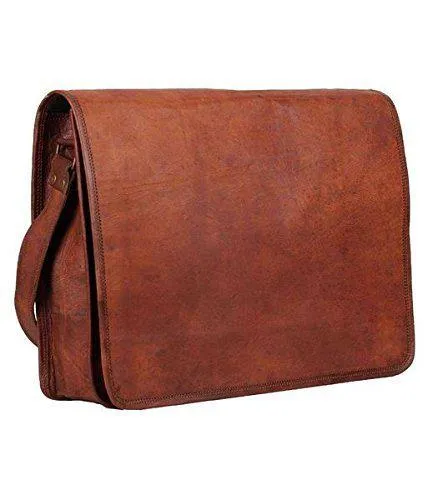 TUZECH Genuine Leather Bag Handmade Vintage Rustic Cross Body Messenger Courier Satchel Bag Gift Men Women Its Laptop