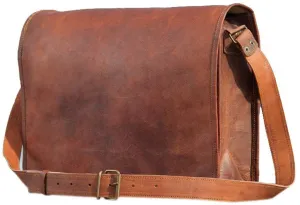 TUZECH Genuine Leather Bag Handmade Vintage Rustic Cross Body Messenger Courier Satchel Bag Gift Men Women Its Laptop