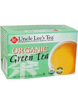 Uncle Lee's Tea, Organic Green Tea, 20 Tea Bags