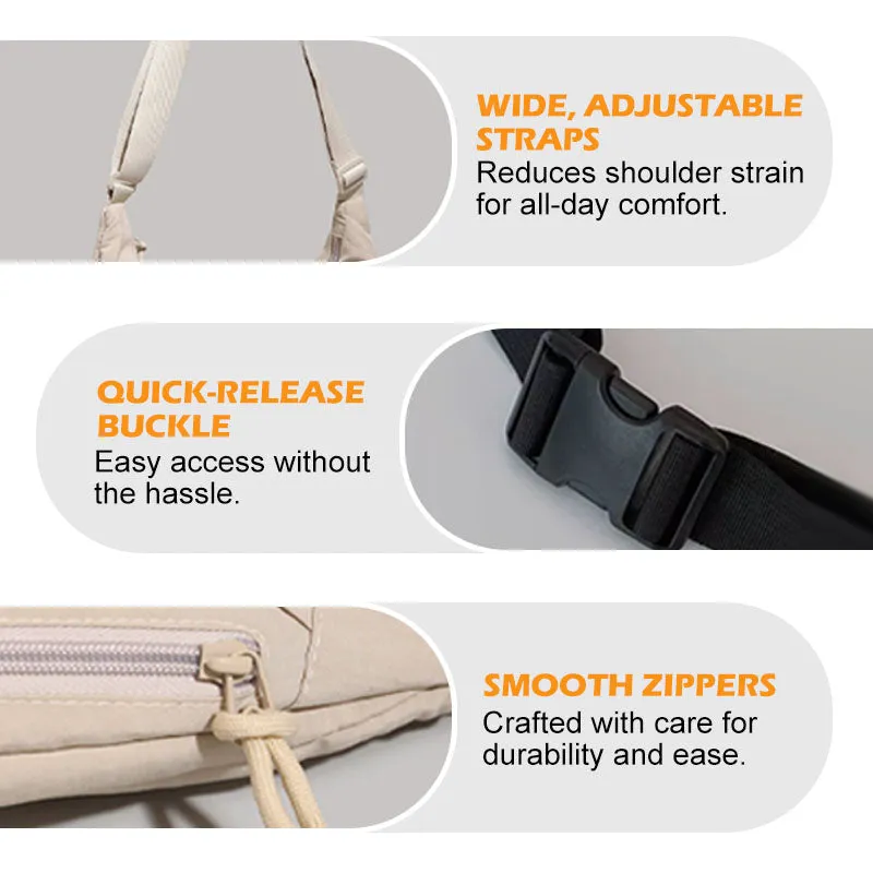 Unisex Large Capacity Crossbody Bag
