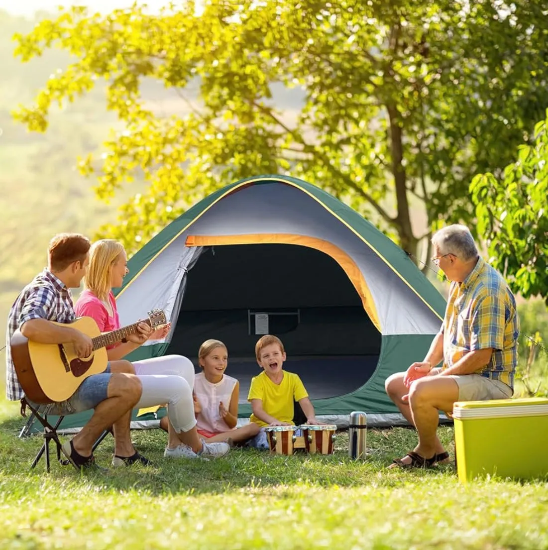 UNP Camping Tent 2/3/4/6 Person Dome Tent Easy to Set Up for Camping Lightweight Camping Tent Portable Camping Tent for Outdoor and Backpacking Beaches